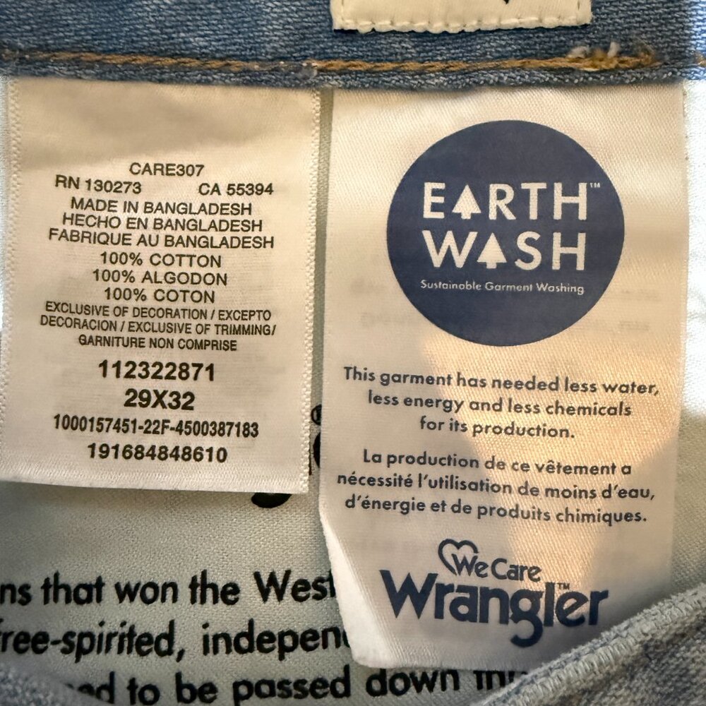 Wrangler Bonnie 683 Loose Flare High Rise Denim Jeans Women's 29x32 Blue NWOT - Picture 14 of 15